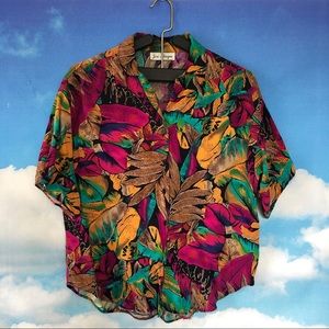 *sold* Tropical button up